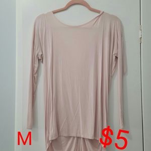 Pink long sleeve top